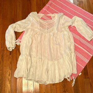FreePeople Tunic/Dress LARGE. Open back L/S